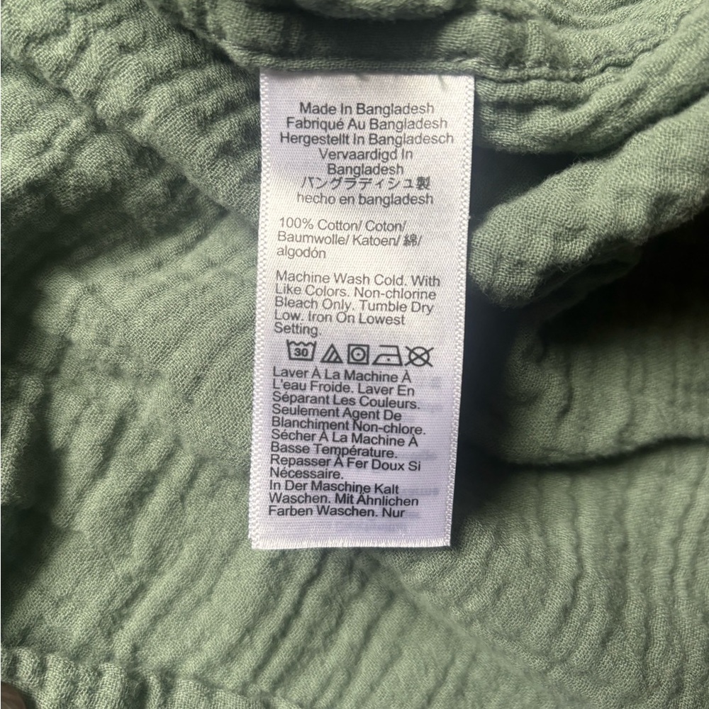 Jcrew short sleeve cotton gauze shirt - Picture 3 of 5